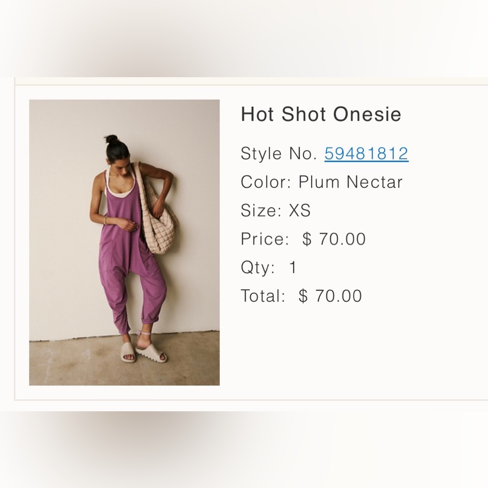 Free People Hot Shot Onesie RARE COLOR